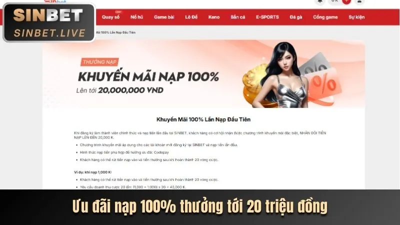 Điền thông tin và số tiền nạp vào vs 368